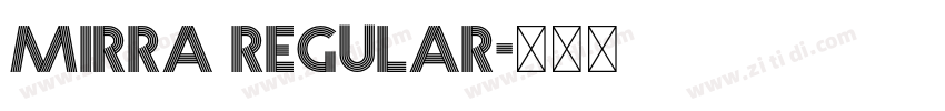 mirra regular字体转换